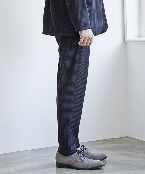 UNION STATION（ユニオンステーション）の「裏起毛カルゼスリムイージーパンツ<セットアップ対応>（スラックス・メンズ・グレー系その他/ネイビー・L/M/S）」の8枚目の写真