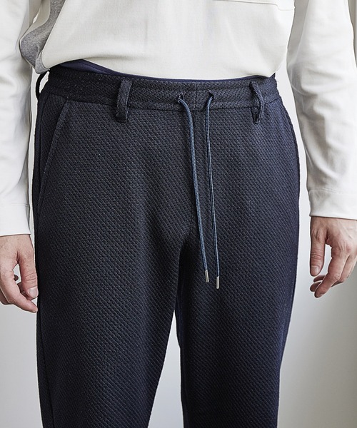 UNION STATION（ユニオンステーション）の「裏起毛カルゼスリムイージーパンツ<セットアップ対応>（スラックス・メンズ・グレー系その他/ネイビー・L/M/S）」の10枚目の写真