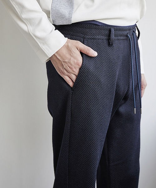UNION STATION（ユニオンステーション）の「裏起毛カルゼスリムイージーパンツ<セットアップ対応>（スラックス・メンズ・グレー系その他/ネイビー・L/M/S）」の11枚目の写真