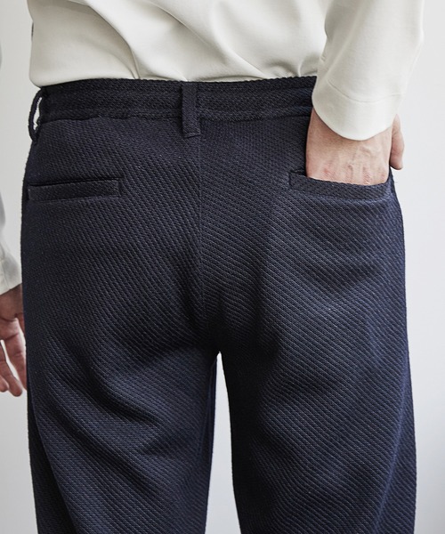 UNION STATION（ユニオンステーション）の「裏起毛カルゼスリムイージーパンツ<セットアップ対応>（スラックス・メンズ・グレー系その他/ネイビー・L/M/S）」の12枚目の写真