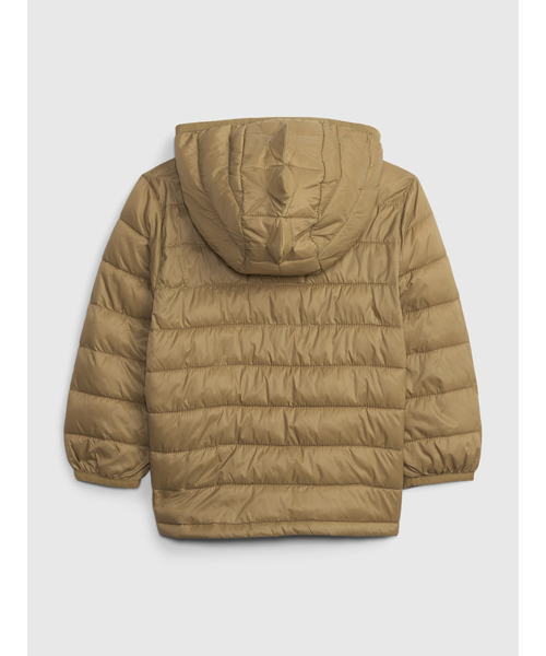 GAP(ギャップ)の「リサイクル素材100% 軽量パファージャケット (幼児)(ダウンジャケット/コート・キッズ・ベージュ・2 YRS/4 YRS/3 YRS/18-24M/5 YRS/12-18M)」の4枚目の写真