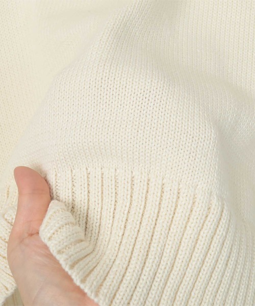 miette（ミエット）の「配色ステッチデザインカーディガン（カーディガン/ボレロ・レディース・アイボリー/ブラック/グリーン・FREE）」の7枚目の写真