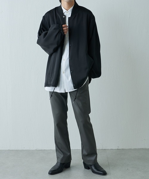 Lui's（ルイス）の「サテンドットブルゾン（ブルゾン・メンズ・ブラック/グリーン・FREE）」の9枚目の写真