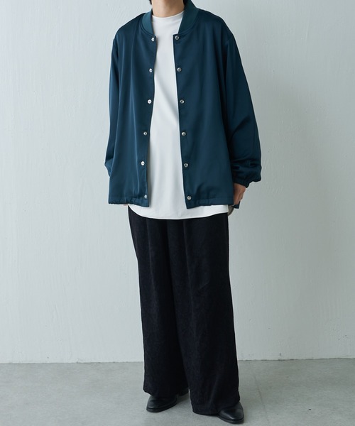 Lui's（ルイス）の「サテンドットブルゾン（ブルゾン・メンズ・ブラック/グリーン・FREE）」の5枚目の写真