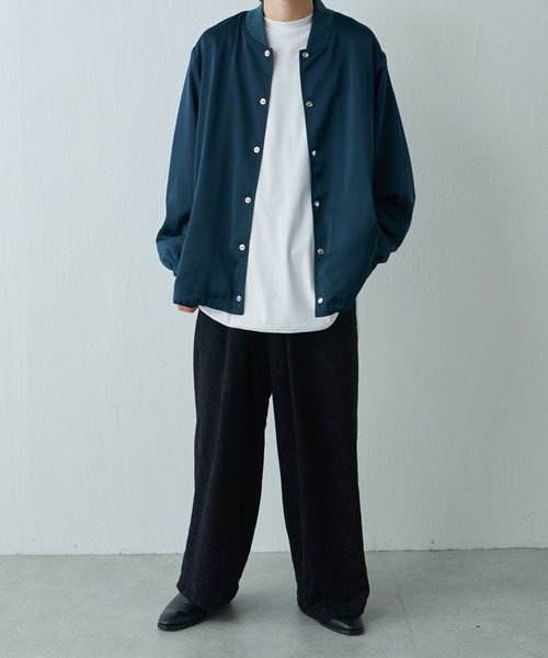 Lui's（ルイス）の「サテンドットブルゾン（ブルゾン・メンズ・ブラック/グリーン・FREE）」の4枚目の写真