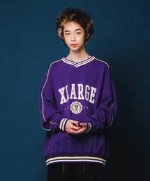 XLARGE | PIPING V NECK SWEAT(スウェット)