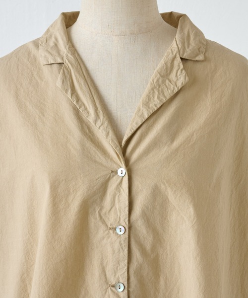 BEARDSLEY(ビアズリー)の「《ALBUM DI FAMIGLIA》オープンカラーシャツ(ベルト・レディース・キャメル・S)」の6枚目の写真