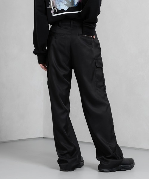 Adoon plain（アドーンプレーン）の「【Adoon plain】トロミカーゴパンツ（カーゴパンツ・メンズ・ブラック・SMALL/MEDIUM/LARGE）」の10枚目の写真