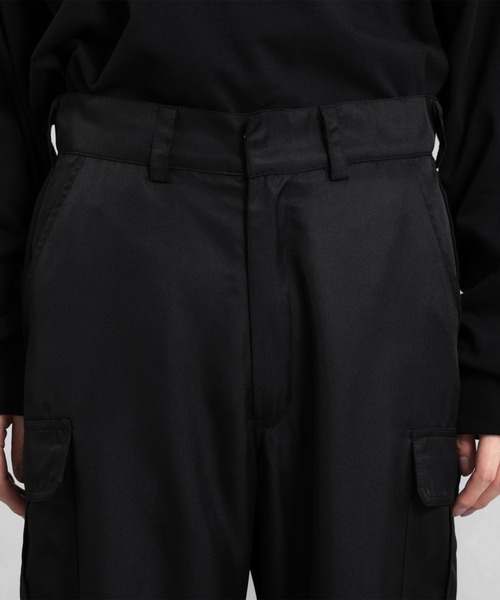 Adoon plain（アドーンプレーン）の「【Adoon plain】トロミカーゴパンツ（カーゴパンツ・メンズ・ブラック・SMALL/MEDIUM/LARGE）」の11枚目の写真