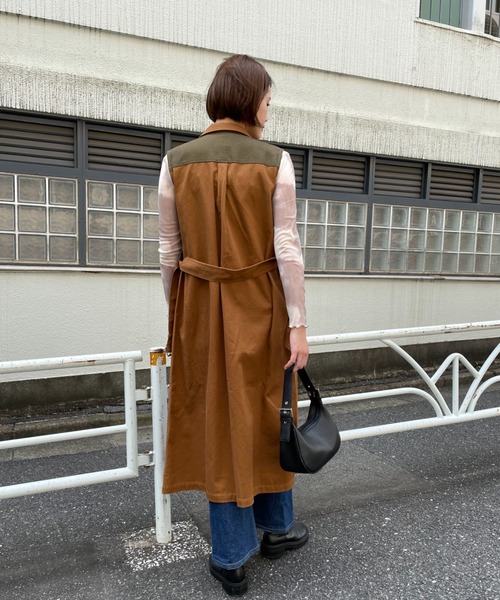 CIAOPANIC（チャオパニック）の「【CPC SCAMP】ミリタリーロングジレ（ベスト・レディース・カーキ/ブラウン・FREE）」の18枚目の写真