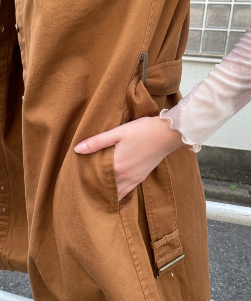CIAOPANIC（チャオパニック）の「【CPC SCAMP】ミリタリーロングジレ（ベスト・レディース・カーキ/ブラウン・FREE）」の14枚目の写真