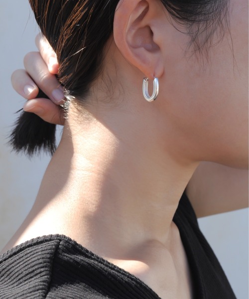 ieLS(イエルズ)の「「ieLS」SV925 シルバー フープピアス(ピアス(両耳用)・メンズ・その他1/その他2・ONE SIZE)」の10枚目の写真