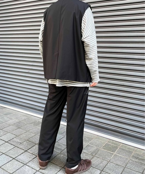 NO NEED(ノーニード)の「TRダブルジレベスト セットアップ可能/ユニセックス/(ベスト・メンズ・ベージュ/ブラック・フリ-)」の16枚目の写真