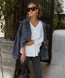 esutoreja | ルーススリーブスデニムジャケット(デニムジャケット)