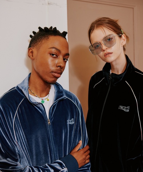 セール】GRASS FIELD VELVET TRACK JACKET/グラスフィールドベルベット