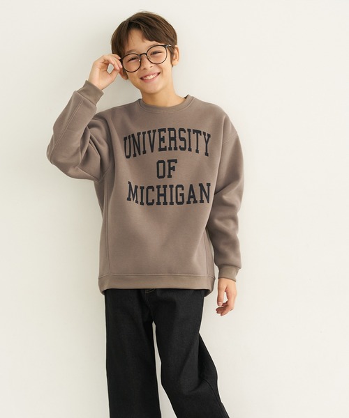 coca（coca）（コカ）の「＼新色登場／キッズ 親子お揃いふわり～ロゴスウェット（スウェット・キッズ・グリーン/ブラック/グレー/アイボリー/ブラウン・100/110/120/130/140）」の10枚目の写真