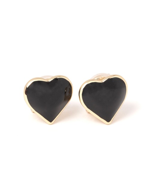 LOWRYS FARM(ローリーズファーム)の「レトロハートクリップ 171563(イヤリング・レディース・ブラック/ホワイト・FREE)」の6枚目の写真