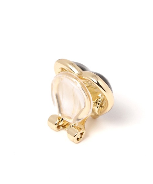 LOWRYS FARM(ローリーズファーム)の「レトロハートクリップ 171563(イヤリング・レディース・ブラック/ホワイト・FREE)」の7枚目の写真