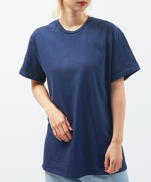 Alite cloth(アリーテクロス)の「GILDAN 無地 オーバーサイズTシャツ(Tシャツ/カットソー・レディース・ブラック/グレー/ネイビー/ホワイト・S/M/L/XL)」の1枚目の写真