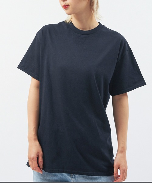 Alite cloth(アリーテクロス)の「GILDAN 無地 オーバーサイズTシャツ(Tシャツ/カットソー・レディース・ブラック/グレー/ネイビー/ホワイト・S/M/L/XL)」の3枚目の写真