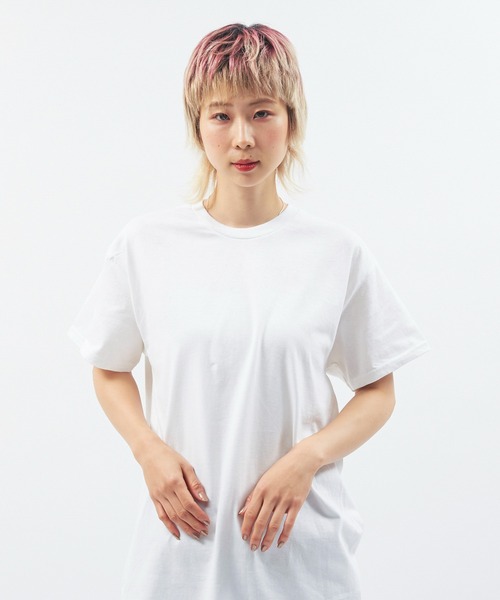 Alite cloth(アリーテクロス)の「GILDAN 無地 オーバーサイズTシャツ(Tシャツ/カットソー・レディース・ブラック/グレー/ネイビー/ホワイト・S/M/L/XL)」の5枚目の写真