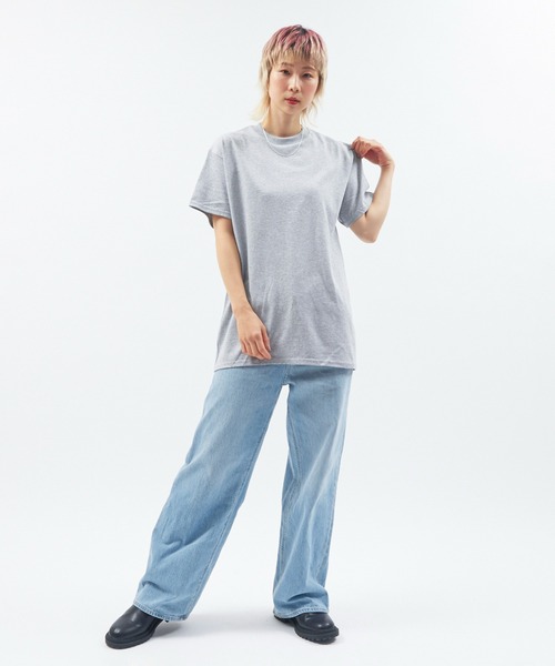 Alite cloth(アリーテクロス)の「GILDAN 無地 オーバーサイズTシャツ(Tシャツ/カットソー・レディース・ブラック/グレー/ネイビー/ホワイト・S/M/L/XL)」の12枚目の写真