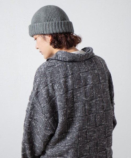RACAL(ラカル)の「Wholegarment Knit Watch / ホールガーメントニットワッチ(ニットキャップ/ビーニー・レディース・グレー/ブラック/ベージュ/ブラウン/ネイビー/グリーン/アイボリー/オレンジ・FREE)」の4枚目の写真