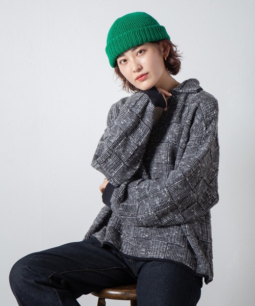 RACAL(ラカル)の「Wholegarment Knit Watch / ホールガーメントニットワッチ(ニットキャップ/ビーニー・レディース・グレー/ブラック/ベージュ/ブラウン/ネイビー/グリーン/アイボリー/オレンジ・FREE)」の6枚目の写真