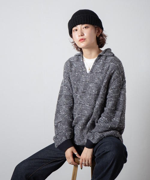 RACAL(ラカル)の「Wholegarment Knit Watch / ホールガーメントニットワッチ(ニットキャップ/ビーニー・レディース・グレー/ブラック/ベージュ/ブラウン/ネイビー/グリーン/アイボリー/オレンジ・FREE)」の1枚目の写真