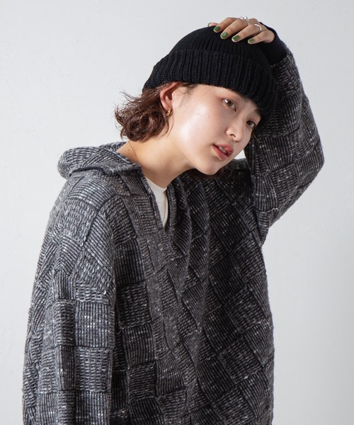 RACAL(ラカル)の「Wholegarment Knit Watch / ホールガーメントニットワッチ(ニットキャップ/ビーニー・レディース・グレー/ブラック/ベージュ/ブラウン/ネイビー/グリーン/アイボリー/オレンジ・FREE)」の18枚目の写真