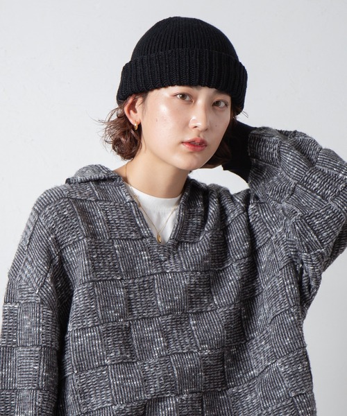 RACAL(ラカル)の「Wholegarment Knit Watch / ホールガーメントニットワッチ(ニットキャップ/ビーニー・レディース・グレー/ブラック/ベージュ/ブラウン/ネイビー/グリーン/アイボリー/オレンジ・FREE)」の9枚目の写真