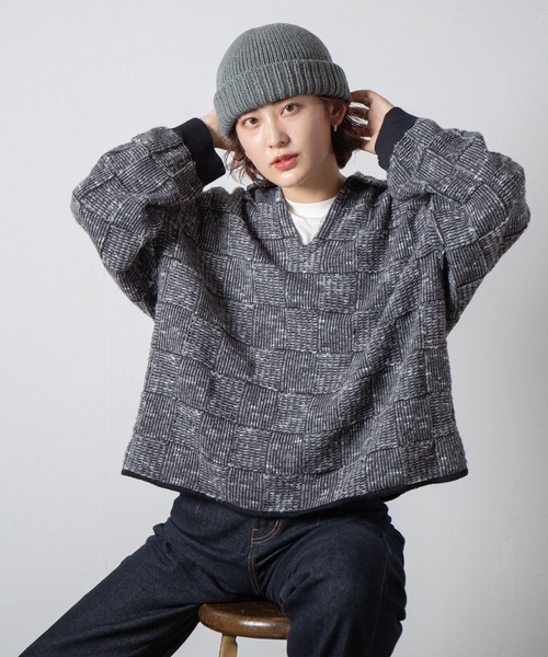 RACAL(ラカル)の「Wholegarment Knit Watch / ホールガーメントニットワッチ(ニットキャップ/ビーニー・レディース・グレー/ブラック/ベージュ/ブラウン/ネイビー/グリーン/アイボリー/オレンジ・FREE)」の15枚目の写真