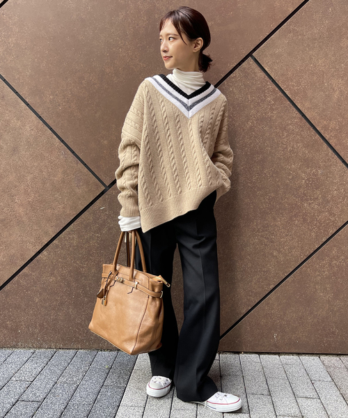 【美品】 ADAWAS アダワズ ニット プルオーバー セーター タートルネック ADAWAS ニット セーター ADAWAS/アダワス SEMI-SHEER MOHAIR TOP