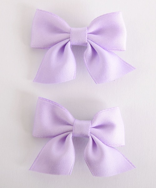 Mayree(メイリー)の「【float】ガーリー カラフル リボン ヘアクリップ【2個セット/8色展開】(バレッタ/ヘアクリップ・キッズ・ブラック/ブルー/パープル/イエロー/ピンク/レッド/グリーン/ネイビー・FREE)」の20枚目の写真