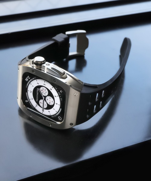 Urban Coral(アーバンコーラル)の「Apple Watch Band / アップルウォッチ ケース バンド ステンレスカスタムセット / Urban Coral(デジタル腕時計・メンズ・ブラック系その他/シルバー/ブラック/シャンパン・44mm/45mm)」の3枚目の写真