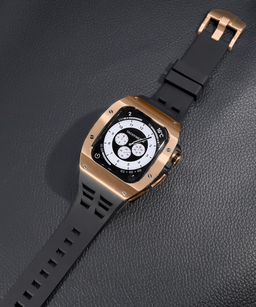 Urban Coral(アーバンコーラル)の「Apple Watch Band / アップルウォッチ ケース バンド ステンレスカスタムセット / Urban Coral(デジタル腕時計・メンズ・ブラック系その他/シルバー/ブラック/シャンパン・44mm/45mm)」の4枚目の写真