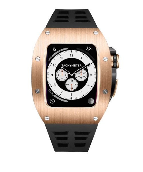 Urban Coral(アーバンコーラル)の「Apple Watch Band / アップルウォッチ ケース バンド ステンレスカスタムセット / Urban Coral(デジタル腕時計・メンズ・ブラック系その他/シルバー/ブラック/シャンパン・44mm/45mm)」の7枚目の写真