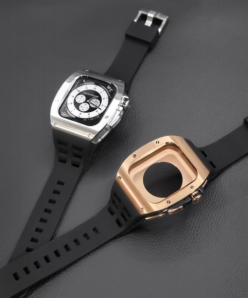 Urban Coral(アーバンコーラル)の「Apple Watch Band / アップルウォッチ ケース バンド ステンレスカスタムセット / Urban Coral(デジタル腕時計・メンズ・ブラック系その他/シルバー/ブラック/シャンパン・44mm/45mm)」の9枚目の写真