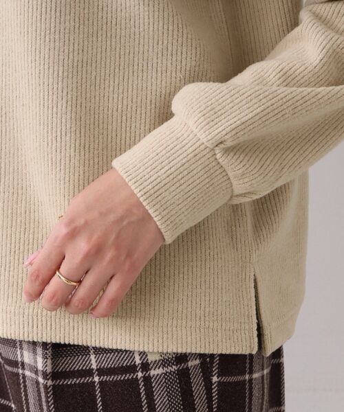 DRESKIP（ドレスキップ）の「◆パ－ル調付きサカリバ起毛プルオーバー（Tシャツ/カットソー・レディース・ブラック/ピンク系/ベージュ・02/03/04）」の8枚目の写真