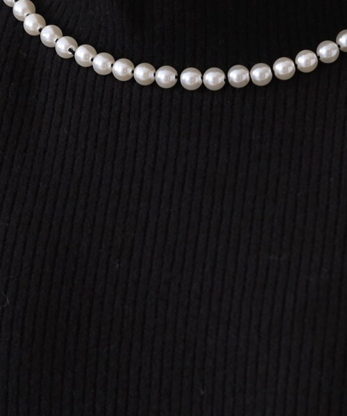 DRESKIP（ドレスキップ）の「◆パ－ル調付きサカリバ起毛プルオーバー（Tシャツ/カットソー・レディース・ブラック/ピンク系/ベージュ・02/03/04）」の9枚目の写真