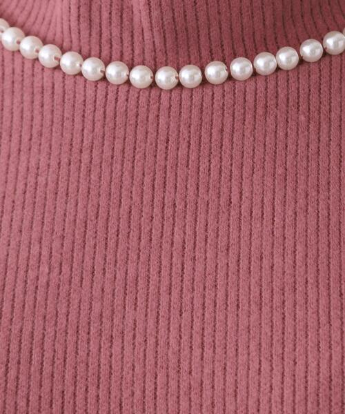 DRESKIP（ドレスキップ）の「◆パ－ル調付きサカリバ起毛プルオーバー（Tシャツ/カットソー・レディース・ブラック/ピンク系/ベージュ・02/03/04）」の16枚目の写真