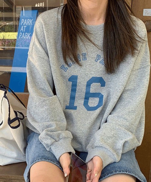 Chaco closet（チャコ クローゼット）の「ナンバリングスウェットプルオーバー（スウェット・レディース・ネイビー/ホワイト/アイボリー/グレー・FREE）」の17枚目の写真