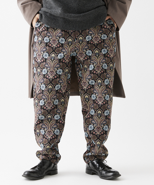 JOURNAL STANDARD relume(ジャーナルスタンダード レリューム)の「ゴブランオリ イージーパンツ(その他パンツ・メンズ・ブラック/ベージュ/ネイビー・MEDIUM/LARGE)」の4枚目の写真
