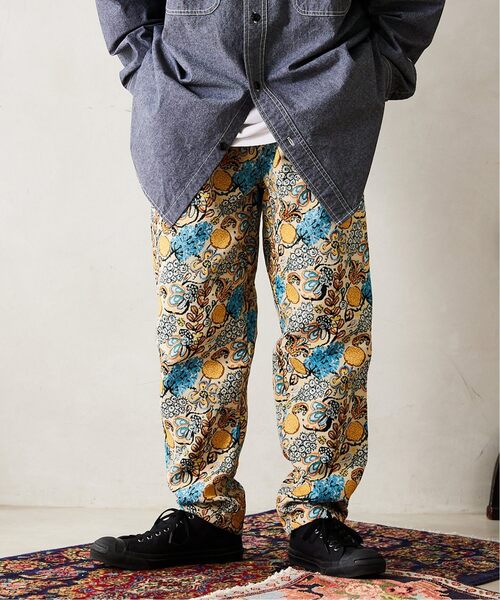 JOURNAL STANDARD relume(ジャーナルスタンダード レリューム)の「ゴブランオリ イージーパンツ(その他パンツ・メンズ・ブラック/ベージュ/ネイビー・MEDIUM/LARGE)」の9枚目の写真