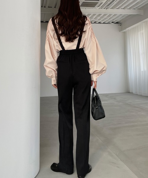 Louere（ルエレ）の「【取り外し可】サスペンダーストレートパンツ（その他パンツ・レディース・ブラック/アイボリー/ベージュ・SMALL/MEDIUM/LARGE）」の13枚目の写真