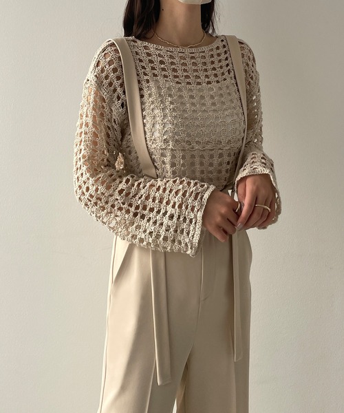 Louere（ルエレ）の「【取り外し可】サスペンダーストレートパンツ（その他パンツ・レディース・ブラック/アイボリー/ベージュ・SMALL/MEDIUM/LARGE）」の9枚目の写真