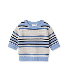 LILY BROWN | 【WEB限定カラー】ランダムラメボーダーニットトップス(ニット/セーター)