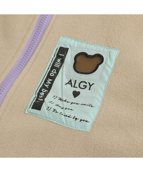 algy(アルジー)の「裏フリースリバーシブルブルゾン(ブルゾン・キッズ・ラベンダー/ブラック/ベージュ・MEDIUM/SMALL/XX-SMALL/X-SMALL/XXX-SMALL)」の10枚目の写真