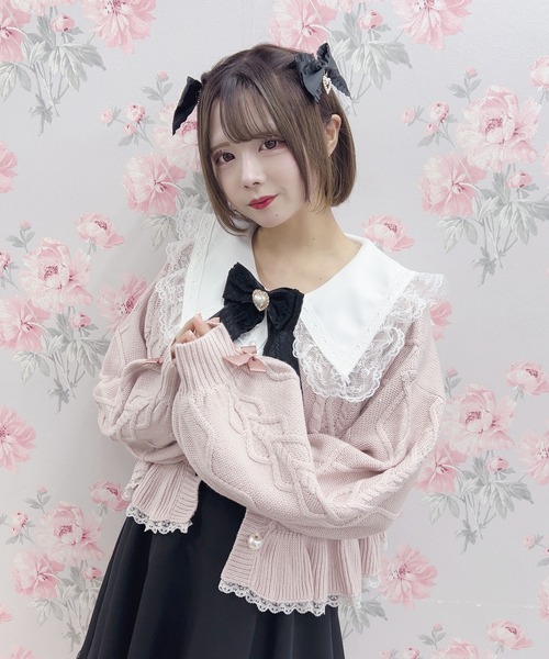 MA*RS（アメーバーマーズ）の「裾フリルショートカーディガン