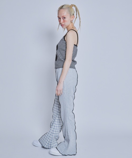 Candy Stripper(キャンディストリッパー)の「FLOWER BEAR GINGHAM キャミソール(キャミソール・レディース・ライトピンク/ブラック/パープル・2)」の18枚目の写真